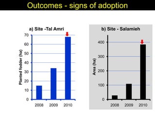 Enhancing livelihoods of poor livestock keepers through increasing use of fodder: Syria Report on Project Output 3 - Enhanced capacity of project partners  to experiment with the use of fodder innovations  through effective communication, technical inform