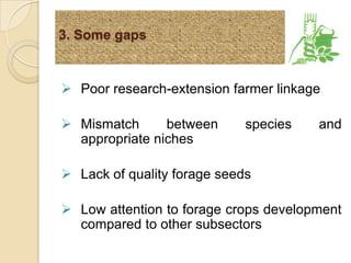 Where do Different Feed Options Fit - Biophysical niches in Ethiopia 