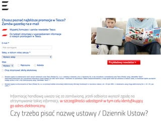 Informację handlową uważa się za zamówioną, jeżeli odbiorca wyraził zgodę na
otrzymywanie takiej informacji, w szczególności udostępnił w tym celu identyfikujący
go adres elektroniczny.
Czy trzeba pisać nazwę ustawy / Dziennik Ustaw?
 