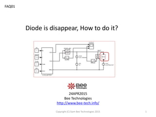FAQ01
Diode is disappear, How to do it?
24APR2015
Bee Technologies
http://www.bee-tech.info/
1Copyright (C) Siam Bee Technologies 2015
 