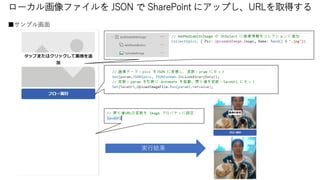 ローカル画像ファイルを JSON で SharePoint にアップし、URLを取得する | PPTX