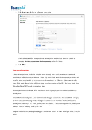 AdWords dan AdSense: Sebuah Simbiosis Mutualisme dalam Dunia Periklanan Online