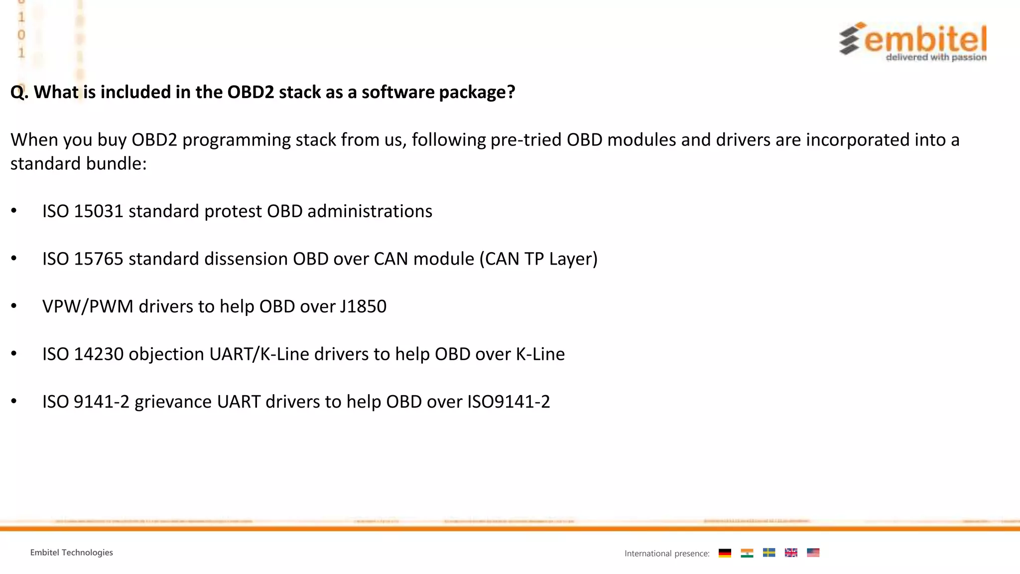 OBD2 Software Introduction & Related FAQ | PPTX