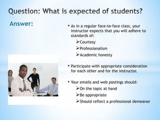 How to address your e-mails to the instructor