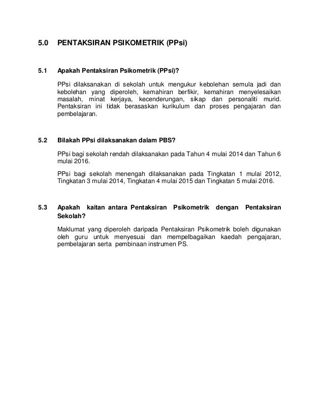 PBS soalan dan jawapan