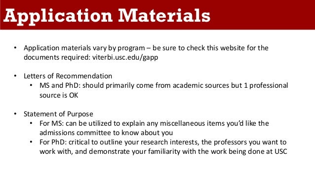 applying to graduate engineering programs at usc usc letter of recommendation graduate