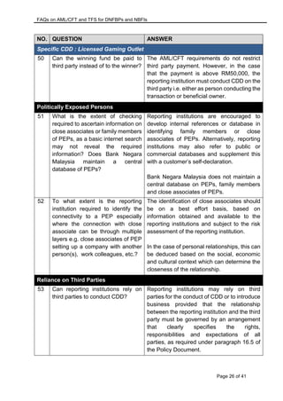 Aml/cft Questionnaire Cssf Example Frequently Asked Questions on Anti-Money Laundering | PDF