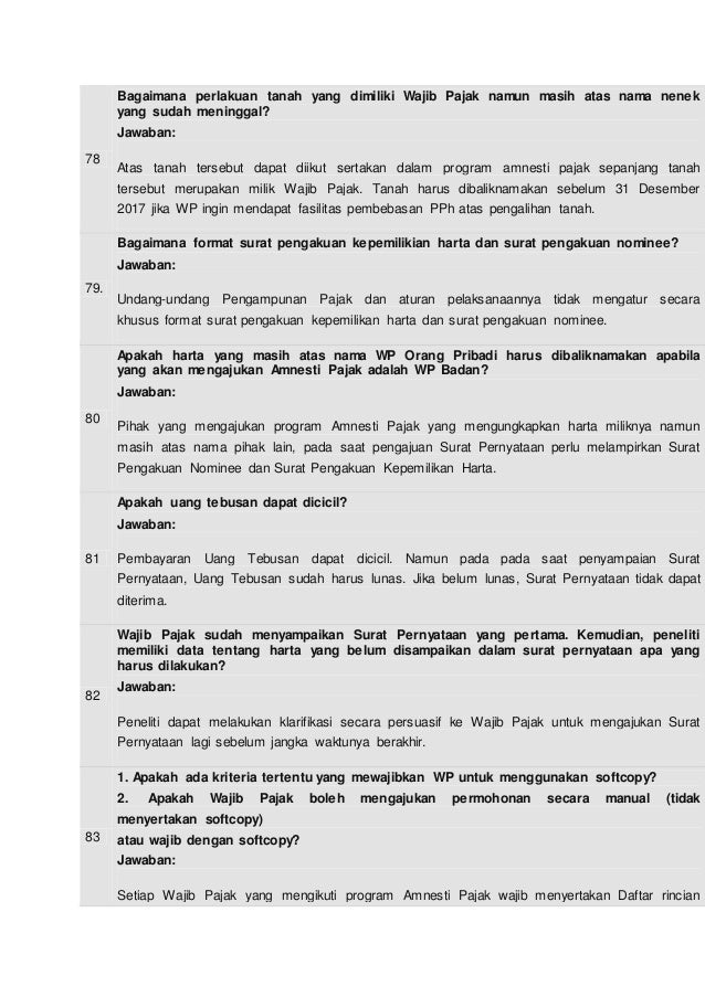 perjanjian contoh nominee saham JAWAB TANYA SeputarTaxAmnesty perjanjian contoh nominee saham JAWAB TANYA SeputarTaxAmnesty
