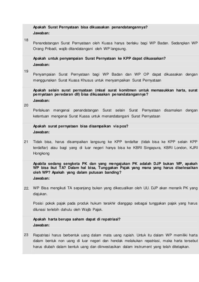 Surat Kuasa Menandatangani Tax Amnesty tanya jawab seputartaxamnesty Surat Kuasa Menandatangani Tax Amnesty tanya jawab seputartaxamnesty