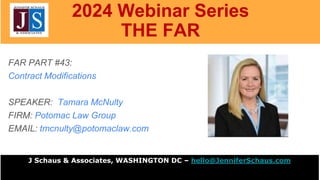 2024: The FAR - Federal Acquisition Regulations, Part 43 | PPTX