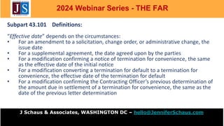 2024: The FAR - Federal Acquisition Regulations, Part 43 | PPTX