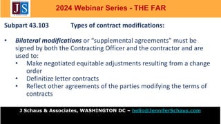 2024: The FAR - Federal Acquisition Regulations, Part 43 | PPTX