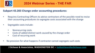 2024: The FAR - Federal Acquisition Regulations, Part 43 | PPTX