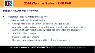 2024: The FAR - Federal Acquisition Regulations, Part 43 | PPTX