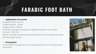Faradic Unit Faradic Current, Faradism under tension, Faradism under pressure ...