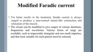 Faradic Unit FARADIC CURRENT power point presentation .pptx