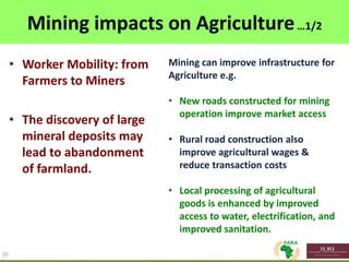 Delivering impact from African animal agriculture: The agriculture-mining conundrum of grass or brass; bread or stones