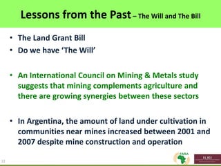 Delivering impact from African animal agriculture: The agriculture-mining conundrum of grass or brass; bread or stones