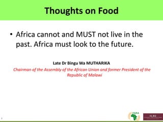 Delivering impact from African animal agriculture: The agriculture-mining conundrum of grass or brass; bread or stones