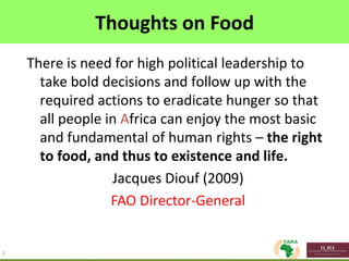 Delivering impact from African animal agriculture: The agriculture-mining conundrum of grass or brass; bread or stones