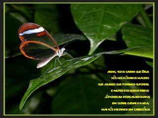 assim, todos sabem que Deus  não nos dá fardos maiores  que aqueles que podemos suportar,  e muitos dos nossos fardos  já poderiam estar abandonados em outras curvas da vida,  mas nós insistimos em carregá-los 