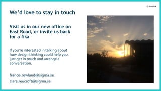 Sigma's Farewell to the Wellcome Genome Campus, January 2020