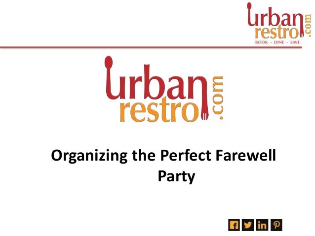 How To Organize A Farewell Party