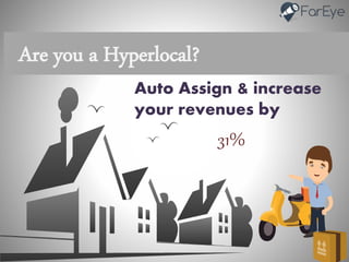 Are you a Hyperlocal?
Auto Assign & increase
your revenues by
31%
 