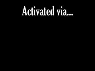 Activated via...
 