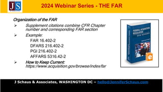 2024: The FAR, Federal Acquisition Regulations - Part 1 | PPTX