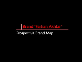 Brand „Farhan Akhtar‟
Prospective Brand Map
 
