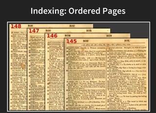 Indexing: Ordered Pages
 