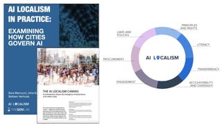 Smart Localism AI Localism: Toward Effective and Legitimate Governance of Artificial ...