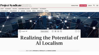 AI Localism: Toward Effective and Legitimate Governance of Artificial Intelligence 