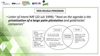 Tata kelola perizinan dan teritorialisasi dalam ekspansi perkebunan kelapa sawit