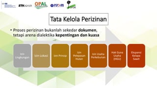 Tata kelola perizinan dan teritorialisasi dalam ekspansi perkebunan kelapa sawit