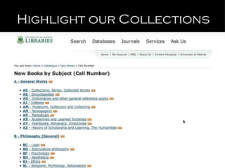 Highlight our Collections 