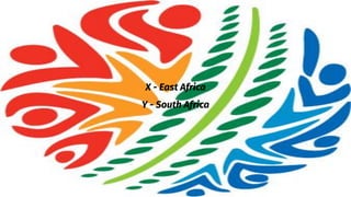 X - East Africa
Y - South Africa
 