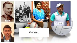 1936 1952 & 1956 1992
2000
2008
Connect.
 