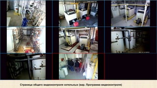Страница общего видеоконтроля котельных (вар. Программа видеоконтроля) 
 