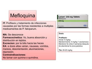Farmacos antipaludismo PPTX