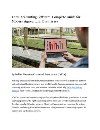 Comprehensive Guide to Farm Accounting Software for Modern Agricultural ...
