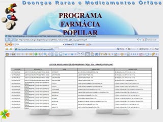 PROGRAMA
FARMÁCIA
 POPULAR
 