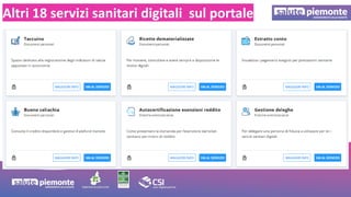Altri 18 servizi sanitari digitali sul portale
 