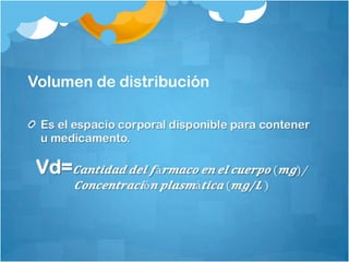 Volumen de distribución
 