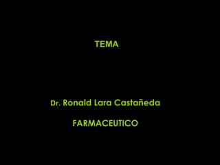 TEMA

DISEÑOS EN FARMACOEPIDEMIOLOGIA



    Dr. Ronald Lara Castañeda

         FARMACEUTICO
 