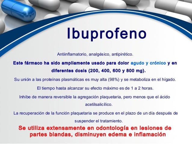 Ibuprofeno 800 Mg Para Dolor De Muela