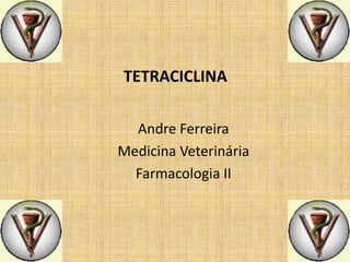 TETRACICLINA
Andre Ferreira
Medicina Veterinária
Farmacologia II

 