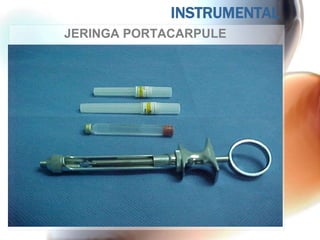 INSTRUMENTAL
JERINGA PORTACARPULE
 
