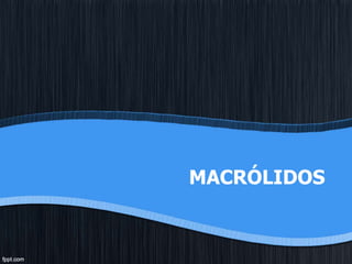 MACRÓLIDOS
 